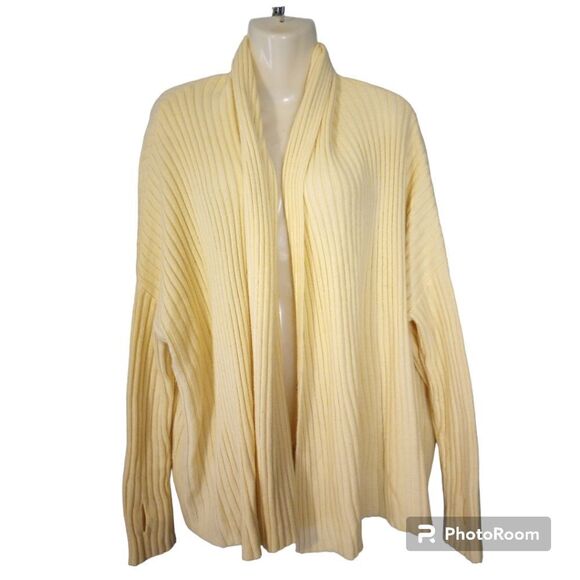 Cable Stitch 100% acrylic cream cable knit open cardigan with thumb holes - Picture 1 of 12